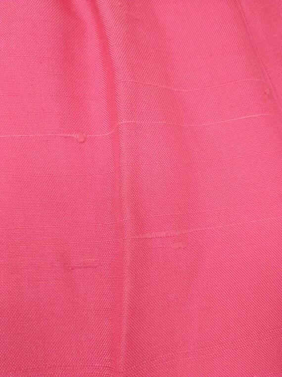 60's Vintage Hot Pink Silk Pants Tapered Leg Oleg… - image 8