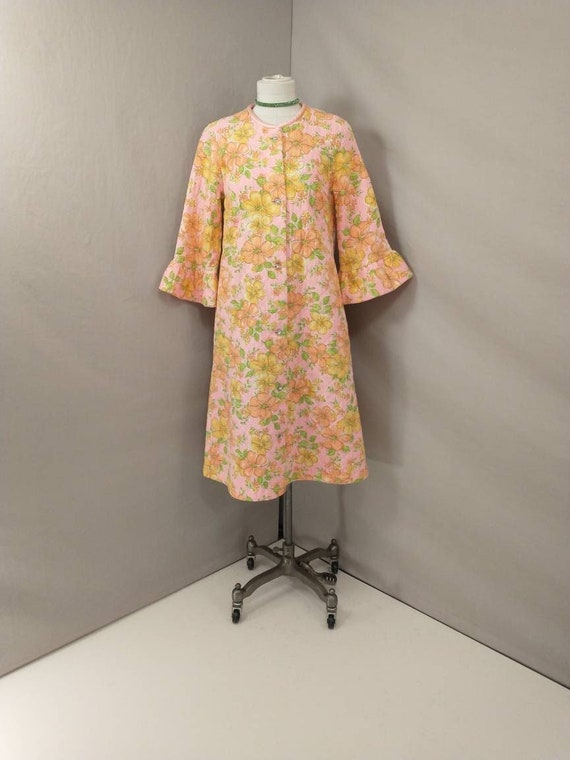 Bright Flower Power Quilted Robe Colorful & Bright