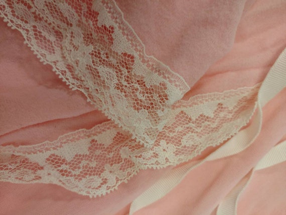 60's Pink Robe Feminine Vintage Sixties Made in U… - image 9