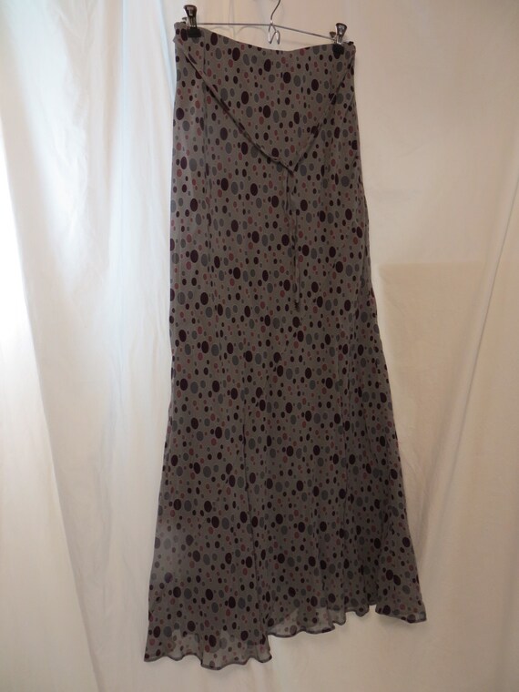 Vintage Polka Dot Long Maxi Skirt Long Tall Sally… - image 9