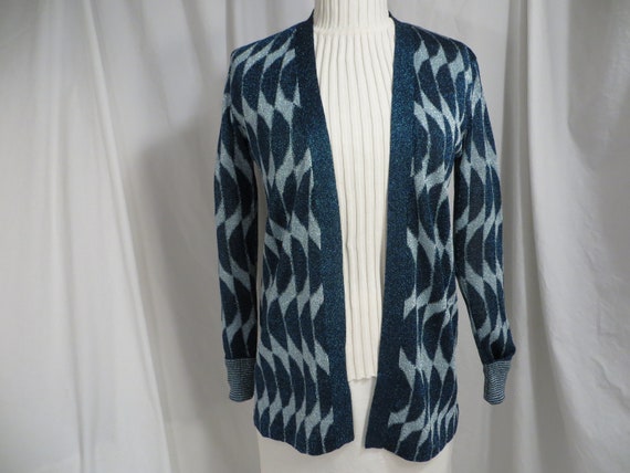 Metallic clearance cardigan sweater