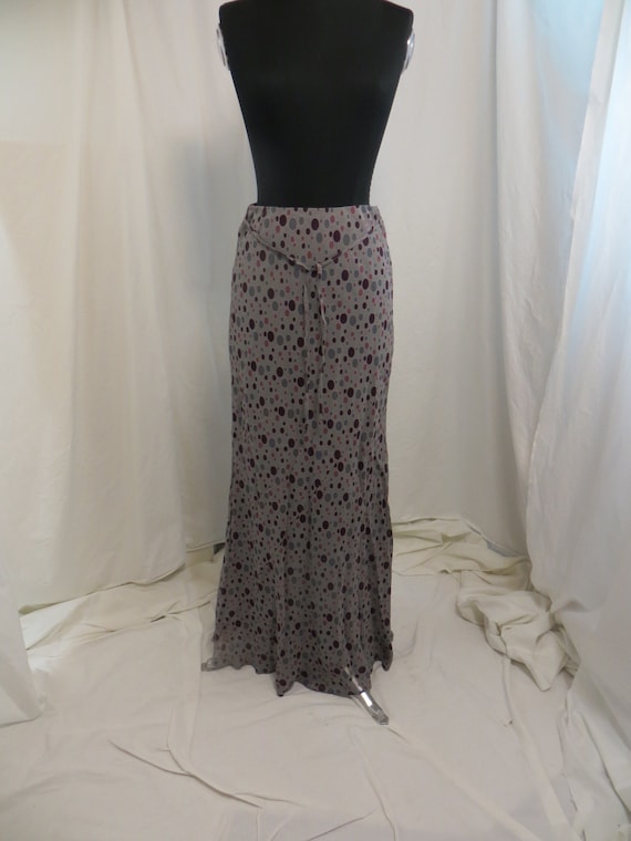 Vintage Polka Dot Long Maxi Skirt Long Tall Sally… - image 1