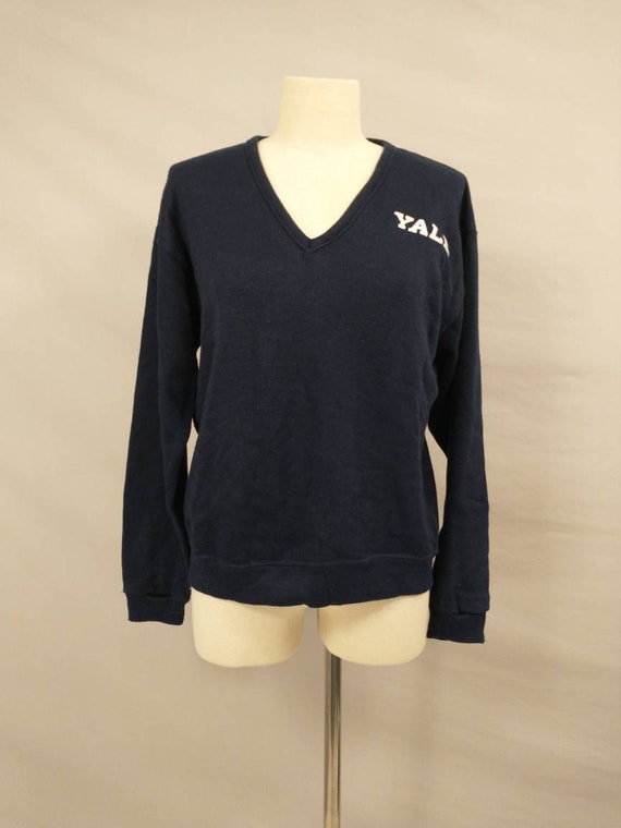 Yale University Pullover Sweater Vintage 70s Earl… - image 9