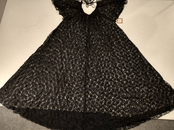 Yves Saint Laurent 80's Deadstock Black Lace Loun… - image 7