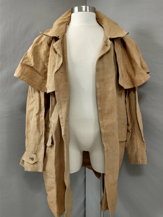 Vintage Canvas Capelet Inverness Coat Custom 4 Percy … - Gem