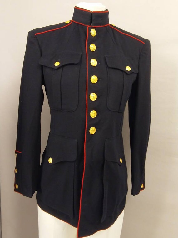 One Vintage 50s Dress Blues Jacket USMC Authentic… - image 2