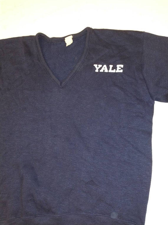 Yale University Pullover Sweater Vintage 70s Earl… - image 4