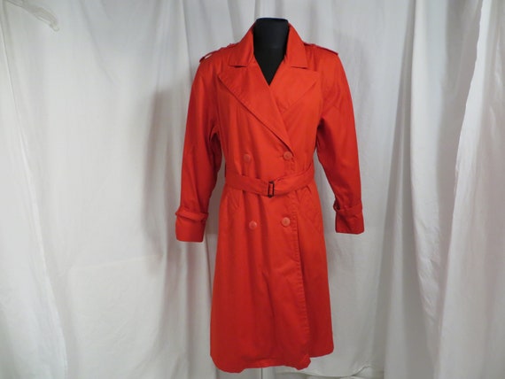 Styling a Red Trench Coat.