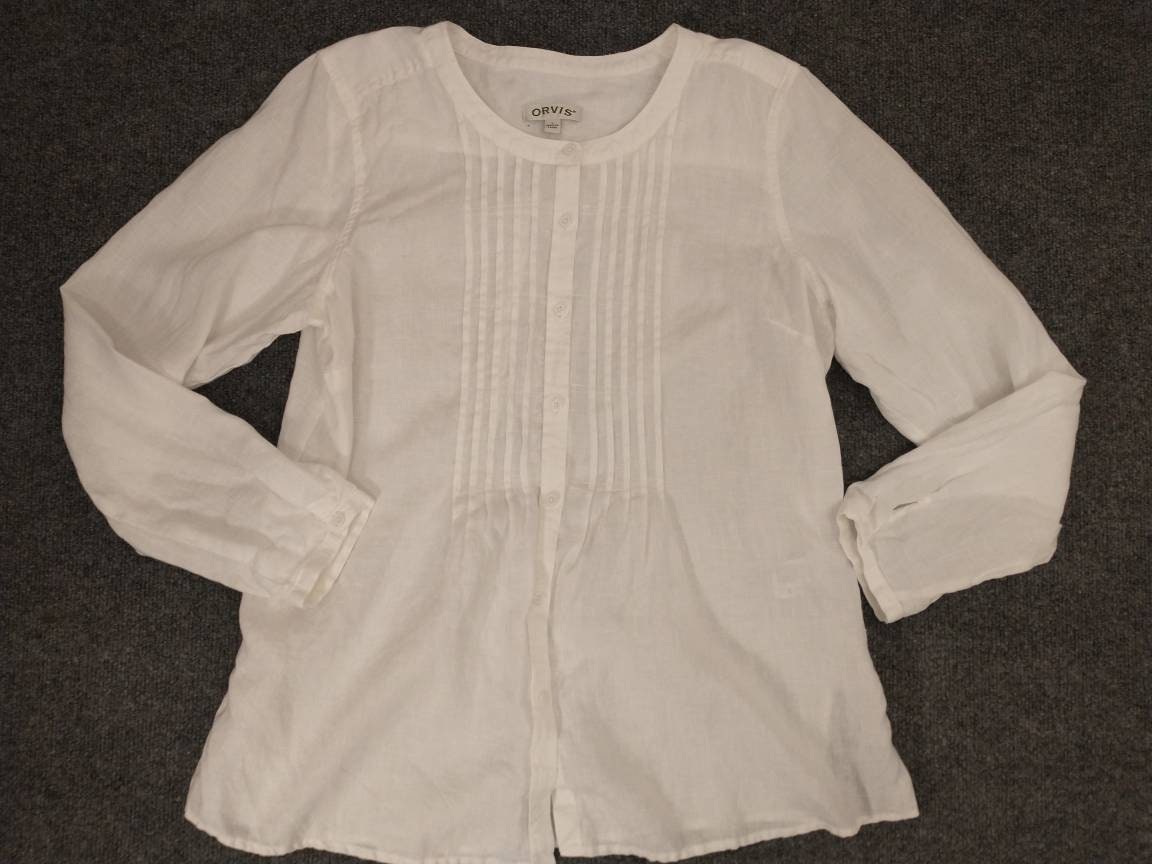 トップス 40's antique french linen pullover shirt 40´s antique french linen pullover shirt