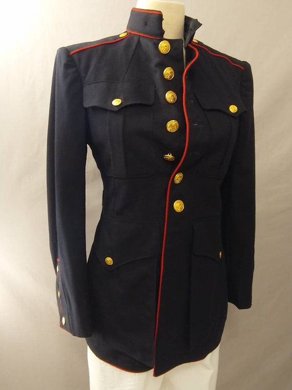 One Vintage 50s Dress Blues Jacket USMC Authentic… - image 3