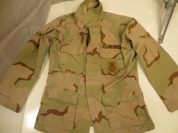 Vintage US Air Force Military Desert Camo Jacket … - image 8