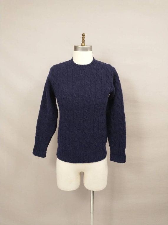 Vintage Deans Shetland Wool Pullover Sweater Crewn