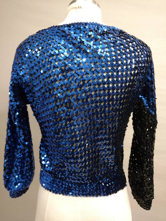 Bright Sequin Top Vintage Dancewear Dance Costume… - image 5