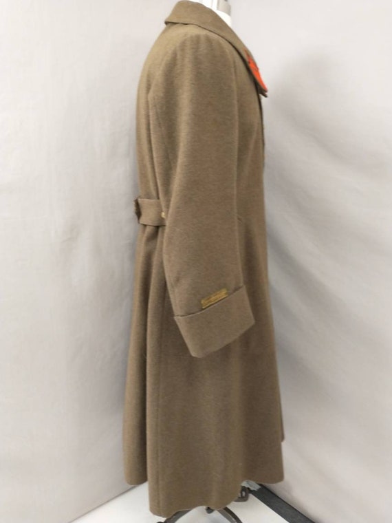 40's French Vintage Military Wool Greatcoat WWII … - image 3