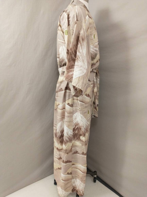 Vintage Japanese Cotton Robe Men's - Unisex Kimon… - image 4