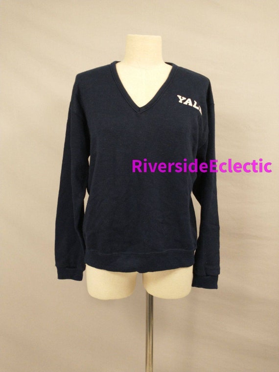 Yale University Pullover Sweater Vintage 70s Earl… - image 1