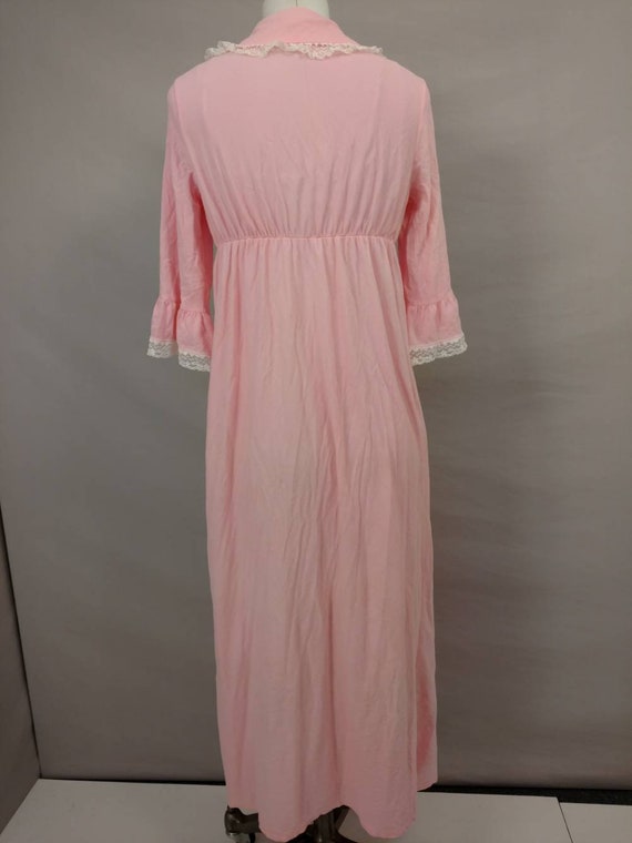 60's Pink Robe Feminine Vintage Sixties Made in U… - image 5