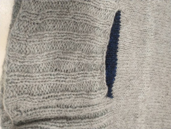 Artsy Bulky Handmade Sweater Handknit Very wide &… - image 8
