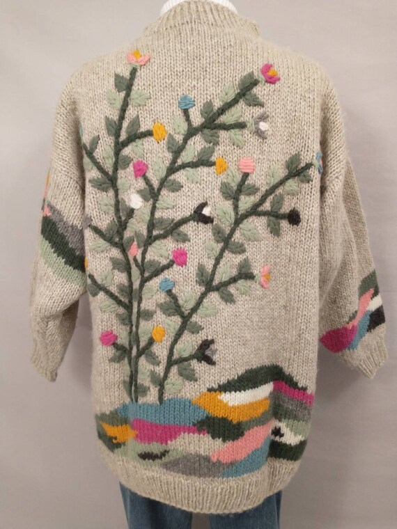 Vintage 80's Dobrila Cardigan Authentic Sirogojno… - image 3