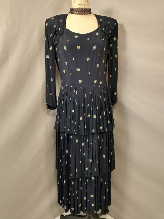 Vintage Forties Day Dress 1940's Authentic Period… - image 2