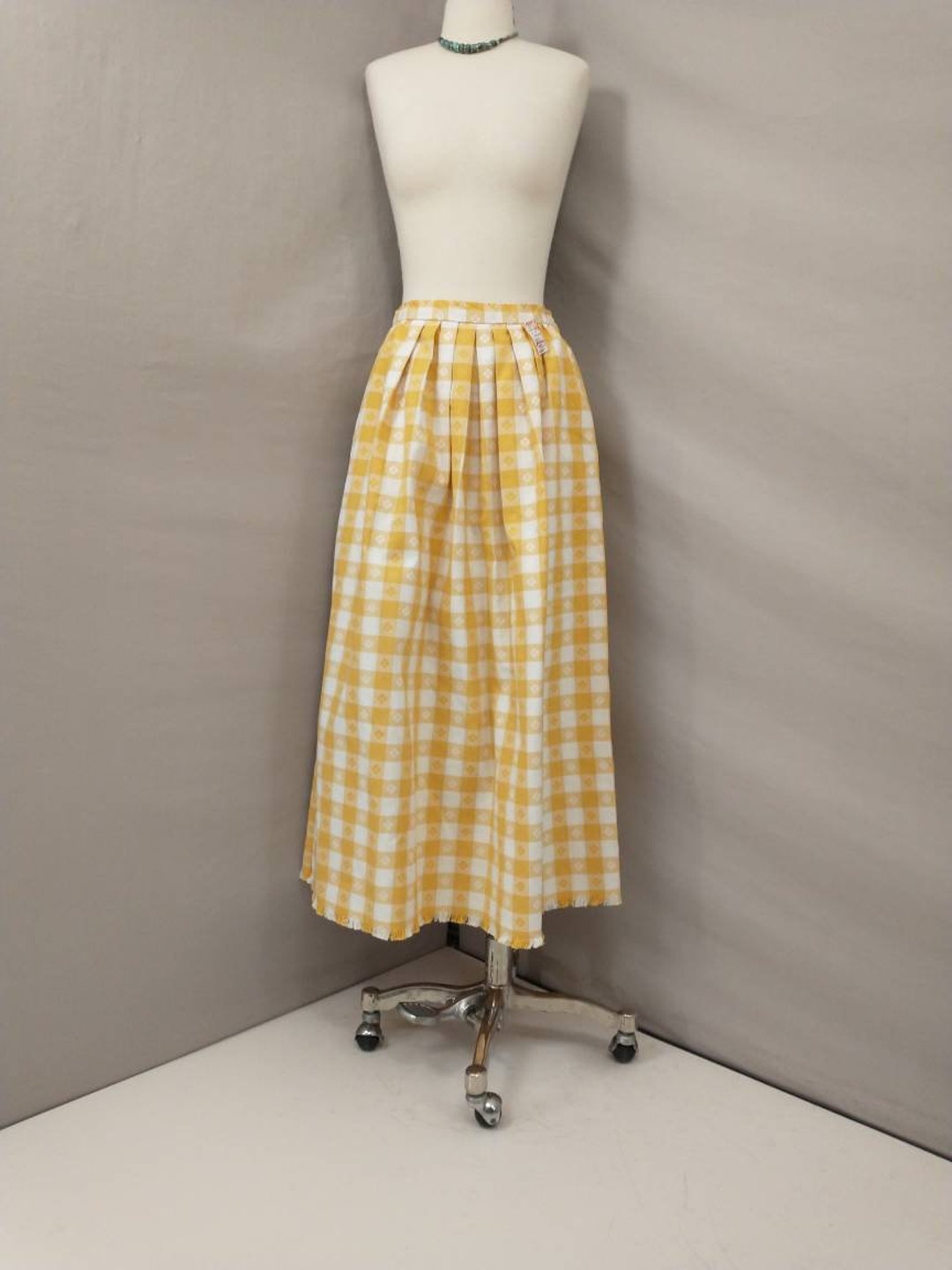 【BAON】Tenno banding vintage check long skirt BAON】Tenno banding vintage check long skirt (BAON/スカート