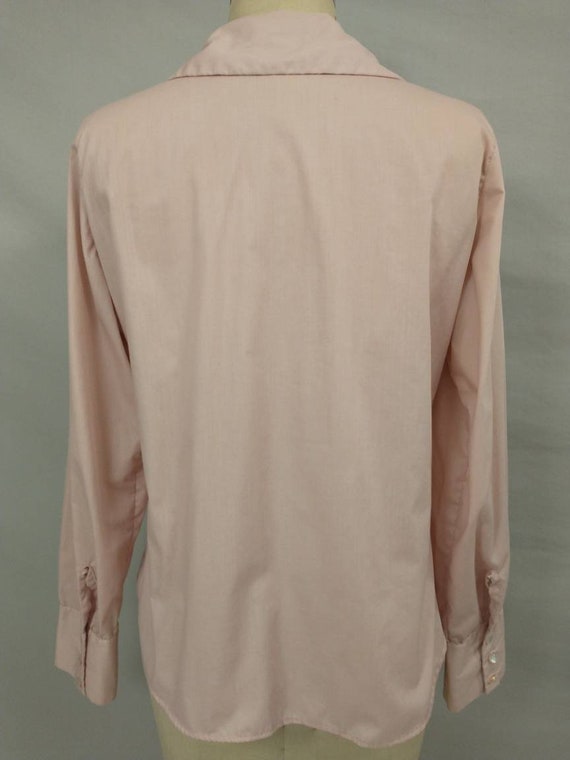 Vintage pink split long sleeve top