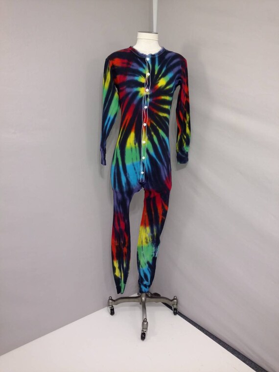 Psychedelic Long Johns Tie Dyed Cotton Fun Hallowe