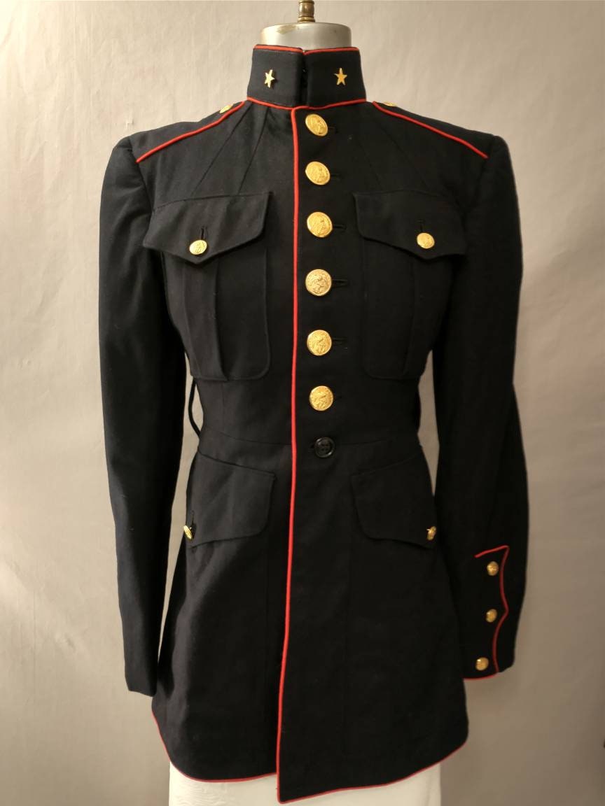 One Vintage XS Dress Blues Jacket Sm USMC 1956 Authentic USA