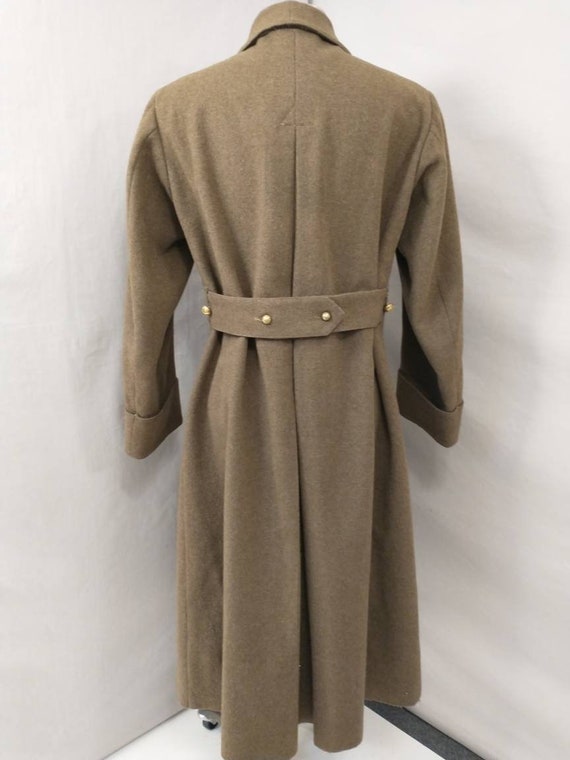 40's French Vintage Military Wool Greatcoat WWII … - image 4