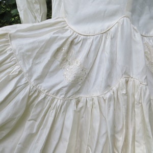 Antique Wedding Gown Gorgeous Taffeta & Lace Ecru Ivory White - Etsy