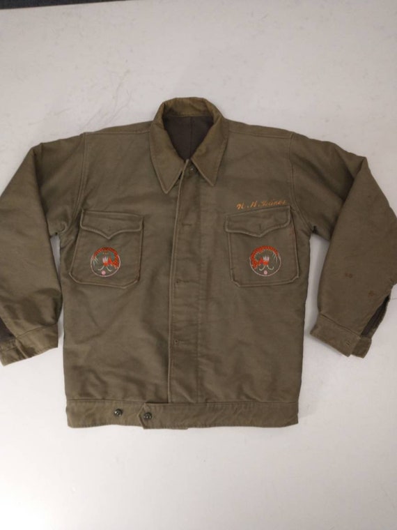 1946 Military Jacket Embroidered Shanghai China w col… - Gem
