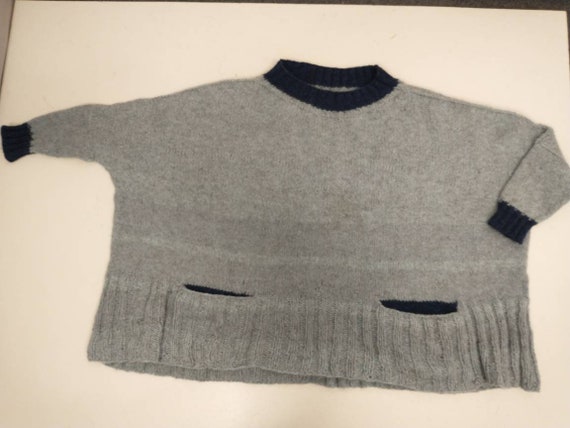 Artsy Bulky Handmade Sweater Handknit Very wide &… - image 6