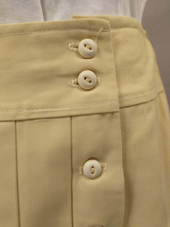 Vintage Yellow Short Golf or Tennis Skirt 1970's … - image 5