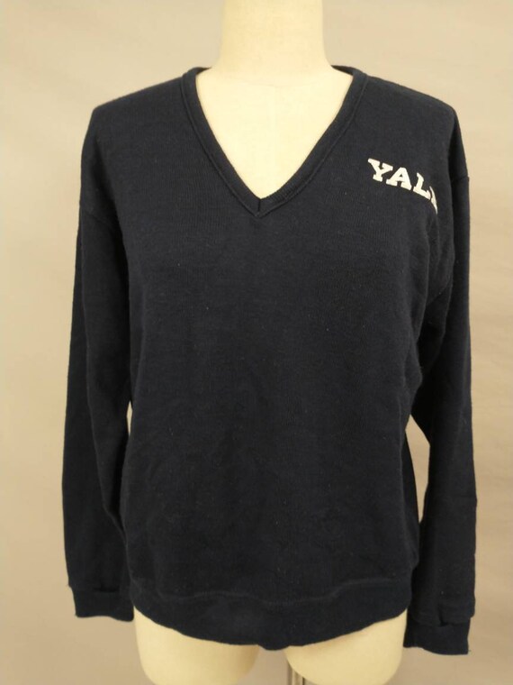 Yale University Pullover Sweater Vintage 70s Earl… - image 2
