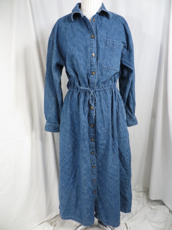 eddie bauer denim dress