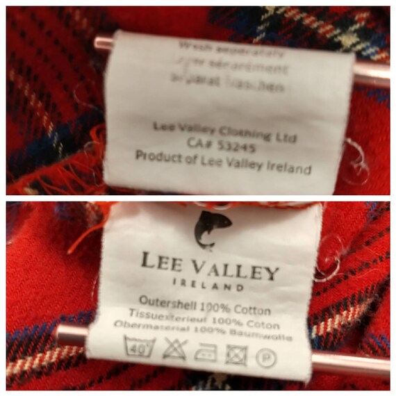 Ireland Lee Valley Soft Cotton Red Plaid Nightgow… - image 10