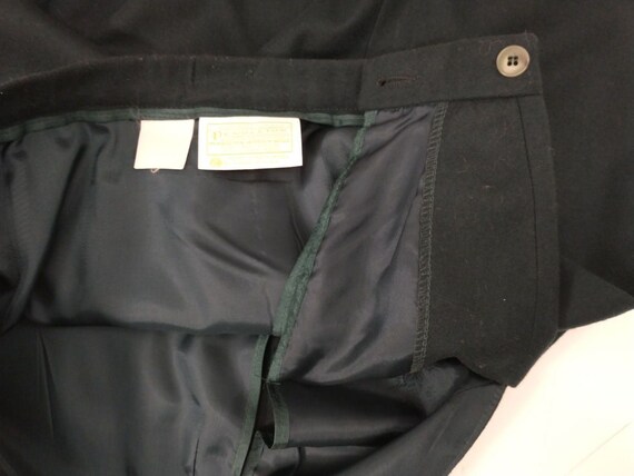Dark Green Wool Midi Skirt Pendleton Made in USA … - image 7