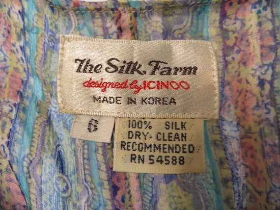 Vintage Feminine Silk Dress Incinco The Silk Farm… - image 4