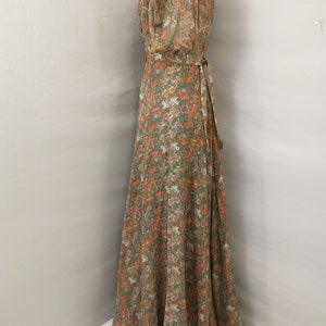 Sensational 70s Bohemian Velvet Bodice Cotton Midi Dress by Jon Adam