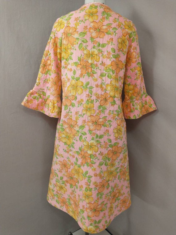 Bright Flower Power Quilted Robe Colorful & Brigh… - image 6