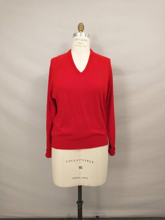 Christian Dior Monsieur Soft Red Pullover Sweater 