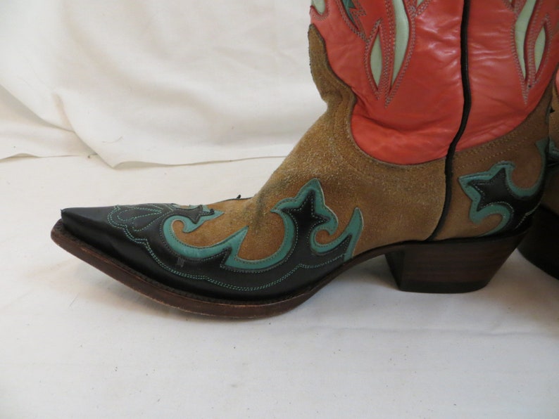 Old Gringo Bluebird Cowboy Boots 5 1/2 B Inlay Golondrita - Etsy