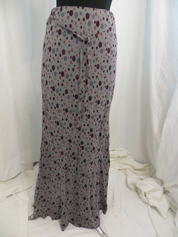 Vintage Polka Dot Long Maxi Skirt Long Tall Sally… - image 2