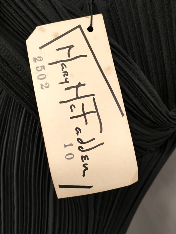 Mary McFadden Fortuni Pleat Black Pleated Blouse … - image 8