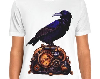 Unleash Your Dark Side with a Steampunk Raven Shirt | Steampunk Raven | Steampunk Gift | Raven Shirt | Bird Lovers Gift | Super Soft Shirt