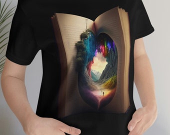 Ultimate Fantasy Book Lover Shirt | Fantasy Book Shirt | Open Book Tee | Book Nerd Shirt | Unisex - Men and Woman's Jersey Short Sleeve