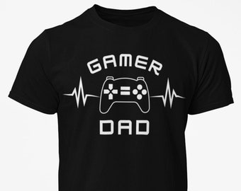 Gamer Dad T-Shirt / Gamer Gift / Dad Present / Unisex - Camiseta de manga corta para hombre y mujer / Camiseta súper suave / Envío gratis