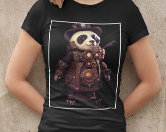 Gear Up with a Steampunk Panda Shirt | Steampunk Panda T-Shirt | Steampunk Gift | Panda Lovers Gift | Super Soft Graphic Tee