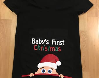 babys first christmas shirt