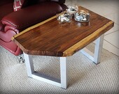 Live Edge Indian Rosewood Solid Slab Live Edge Coffee Table Steel Based Rustic Coffee Table End Table Rosewood Living Room Custom Sofa Table